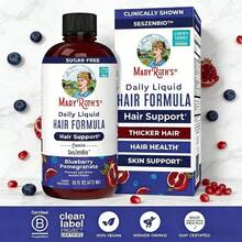 Mary Ruth's Hair Growth Max: Absorción ultra liposomal para cabello talla grande grueso y reducción de arrugas - Soporte capilar con arándanos y granada - Ver 12