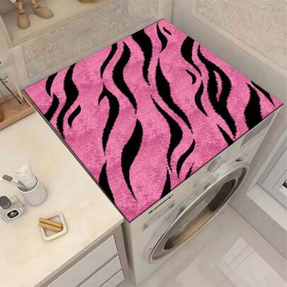 1pc Multi-Functional Washing Machine Pad - Scratch-Resistant, Moisture-Absorbing And Durable Washing Machine & Refrigerator Protector Mat, Suitable For Laundry Room, Kitchen Countertop, Dishwasher-, Easy-Clean Surface, Fits Washing Machines, Modern Home Decor Design To Prevent Scratches And Spills