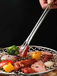 1个不锈钢食物夹，经典烧烤夹，适用于厨房 - 彩色 - 查看 10