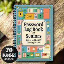 1本趣味螺旋密码笔记本，用于记录互联网和电脑登录信息，包括网站、用户名、密码等，适合家庭或办公室使用，也可作为办公日志记录本。是送给同事的完美礼物，也是生日、节日和聚会的理想之选。适合日常佩戴和节日庆典，四季皆宜，是节日配饰的理想选择。 - Fun Password Notebook - 查看 4