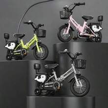Bicicleta de equilibrio con Ruedas de entrenamiento Bici con asientos y manubrio ajustables - Rosa - Ver 8