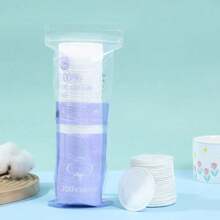 Bộ 100/200 miếng bông tẩy trang tròn dùng một lần, 3 lớp dày dặn, hai mặt, kích thước 5.8*5.8cm, tiện dụng. - A - Xem 8