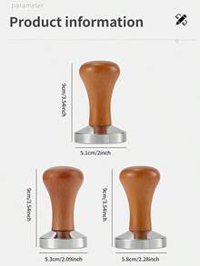SOKANY 51/53/58mm Prensador de café, Martillo de compactación de polvo de café, Dispositivo de llenado de máquina de café, Prensador de polvo de café de acero inoxidable, Hecho a mano de alta calidad, Adecuado para máquinas de espresso - Camel - Ver 11