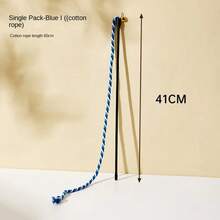 Realistic Feather Interactive Cat Toy With Ribbon & Bell, Cat Wand Toy, Cat Supplies Accessories - View 7