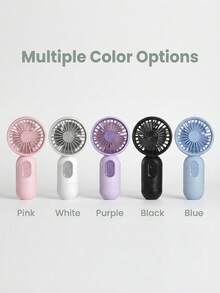 1pc Cute Mini Portable Handheld Electric Fan, Built-In 500mAh Rechargeable Battery, Lightweight Handheld Cooling Fan, Suitable As Bridesmaid, Mother's Day, Graduation Gift, Compact Design For Daily Use - Mini Fan - View 8