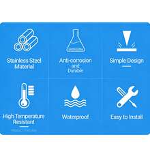 厨房水龙头单把手360°旋转水槽龙头带抽拉式喷头高弧形冷热水抽拉式水龙头适用于厨房和浴室 - 彩色 - 查看 5