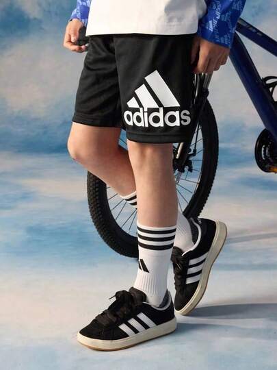 Adidas 阿迪达斯儿童 DESIGNED 2 MOVE 短裤，速干训练运动休闲短裤