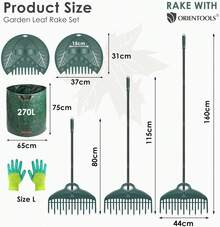 Garden Rakes - 薄緑色の手,26本の爪 - チェックする 9