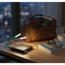 3 Pieces Creative Portable USB LED Night Light Soft And Comfortable Light For Reading And Eye Care Desk Lamp With Laptop Interface Random Shipping - Multicolor - View 7
