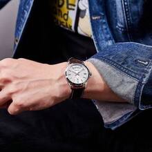 Casio 卡西欧 MTP-1381L 男士商务腕表，日期显示，50米防水，棕色皮表带，石英腕表 - 均碼 - 查看 5