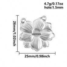 2件套时尚植物吊坠，304不锈钢材质，珠宝制作材料，神奇金属仙人掌、小花、莲花造型，瑜伽能量平衡吊坠，凸面空白底座，适合DIY宝石、树脂、手工工艺品，日常礼物，个性化纪念品，PVD 18K镀层 - Geometry - 查看 13