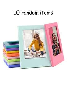Molduras Magnéticas Coloridas para Geladeira – Mini Ímãs de 7,6 cm para Fotos, Conjunto de Molduras Decorativas de Natal para Cozinha, Armário, Quadro Branco, Decoração de Casa (Pacote com 10, Multicoloridas) Moldura Magnética de 7,6 cm para Fotos, Ímã de Geladeira Rosa para Fotos - Quadrado - Ver 10