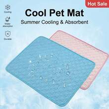 iDestry Thick Cooling Mat For Dogs, Suitable For Cats, Rabbits And Medium/Large Dogs, Curved Cooling Fiber Pad Inside, Non-Slip Washable Pet Outdoor Bed For Summer - Multicolor - View 12