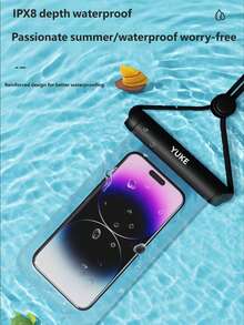 Waterproof Phone Pouch, Touch Screen, Suitable For Swimming, Delivery, Dustproof Sealed Transparent Phone Case - Multicolor - View 8