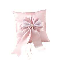 Flower Girl Baskets And Ring Bearer Pillow Set, Flower Girl Basket With Pearl Handle For Flower Girls, Ring Pillow For Ring Boy - Pink - View 5