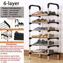 Kệ để giày / Giá để giày, Kệ để giày bằng thép không gỉ chất lượng cao, Kệ để giày 4/5/6/7/8 tầng - Nhiều màu - Xem 10