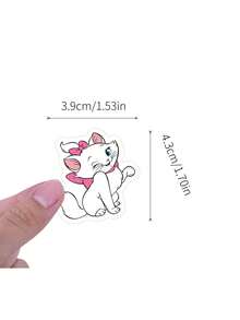 DOBBLE 100张卡通可爱贴纸，变装贴纸，乙烯基防水贴纸，适用于滑板贴花，DIY儿童青少年防水卡通贴纸 - 彩色 - 查看 3