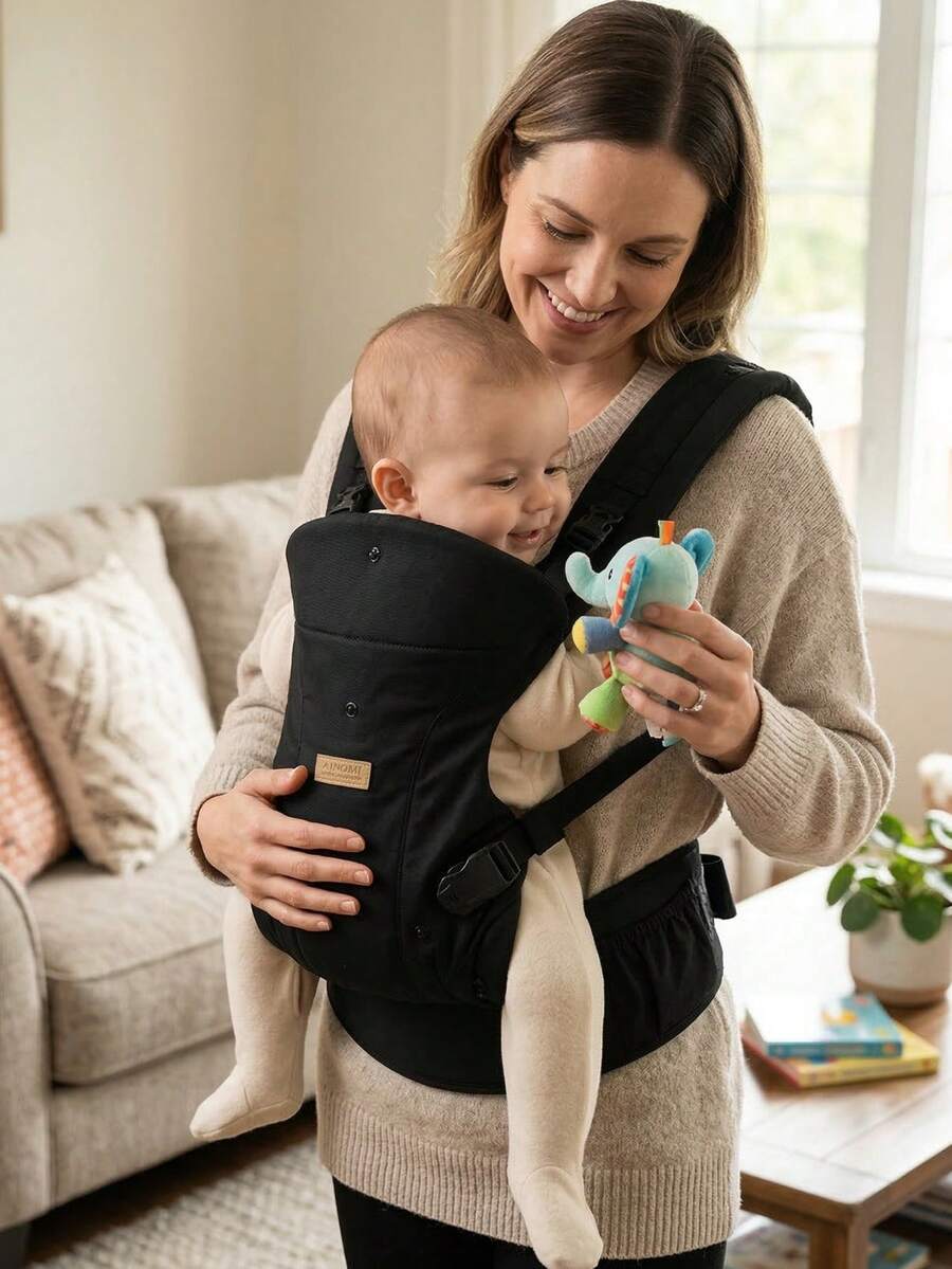 Baby Carrier, From Newborn To Toddler, Toddler Carrier, Suitable For All Seasons And All Position Baby Waist Carrier, Baby Waist Strap Privacy Protection, Baby And Toddler, Ergonomic Baby Carrier, Suitable For Newborns To Toddlers - Comfortable And Lightweight, With Hip Protection And Healthy Design, Baby Back Strap, Adjustable And Detachable Baby All Seasons, Suitable For Shopping And Travel Hip Seats, Breastfeeding Baby Hip Carrier, Travel Essentials, Newborn Essentials, Male Baby, Mother And Me, Female Baby Products, Baby Products, Male Baby Products, Summer, Female Baby, Male Baby, Newborn, Newborn Baby Girl, Travel Essentials - màu đen - Xem 1