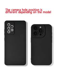 1 Pulsera de cordón de unicolor con protección de cámara anti-caída de TPU con ojo de pupila, adecuada para funda de teléfono Apple, versión internacional, no la versión nacional - Negro - Ver 5