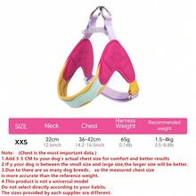 Macaroon Color Y-Shaped Anti-Pull Chest Harness For Small & Medium Dogs, Pet Outdoor Supplies - Hot Pink - View 14