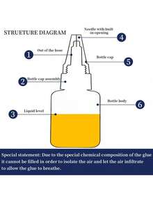 Misscheering 20克超强力假指甲胶水，柔软指甲贴纸凝胶，速干，适合美甲初学者 - 藍色 - 查看 4