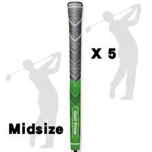 All-Weather Hybrid Golf Club Grip - Larger Grip Area For Hands - Brushed Cotton Rope & Granular Texture - Gray - Multicolor - View 10