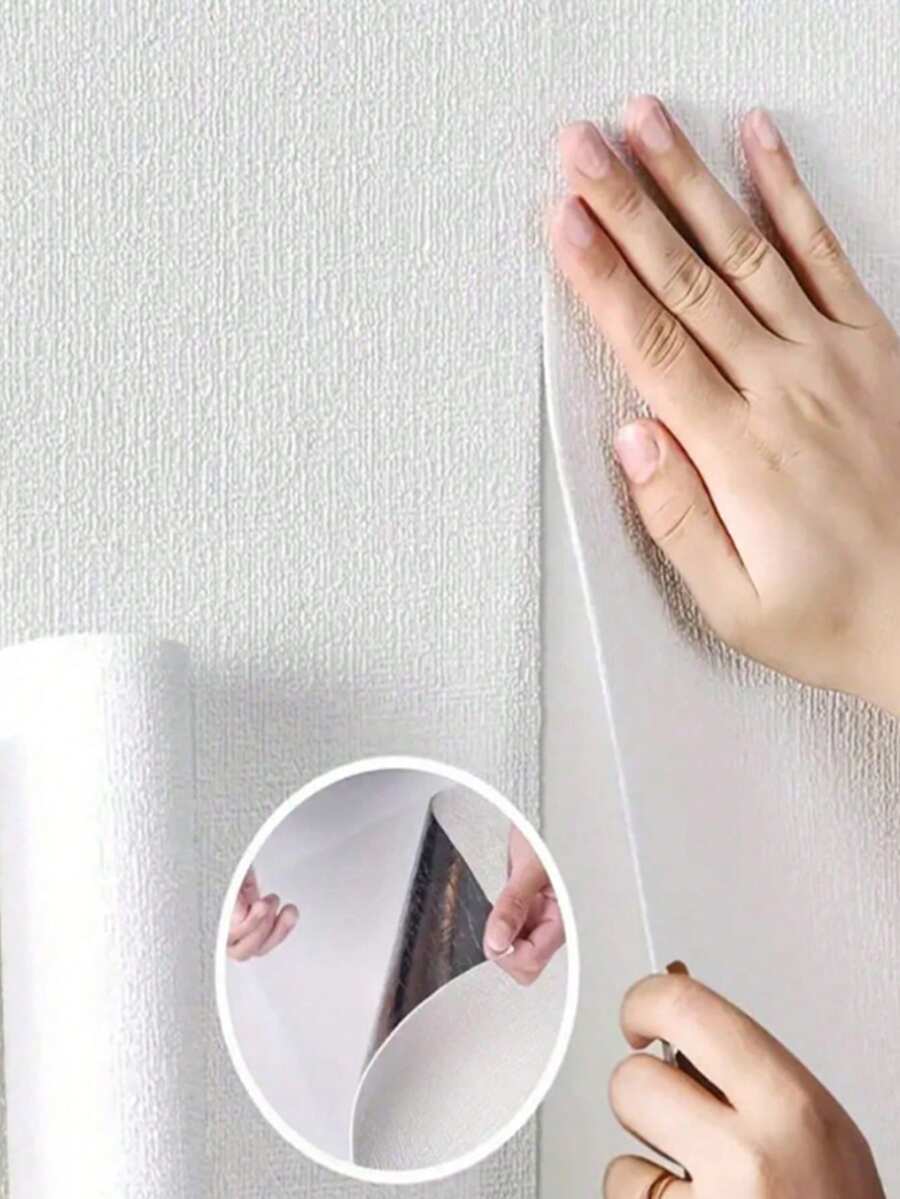 1pc Self-Adhesive Waterproof Thickened Wall Paper, Bedroom Wall Sticker Decor - 1PC - View 1