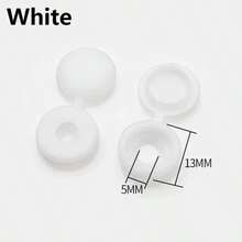 100 chiếc nắp vặn trang trí bằng nhựa nguyên khối, nắp vặn gấp gọn. - nhiều màu - Xem 10