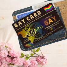 1pc Or 3pcs + Lifetime Pride Membership Card - Non-PVC Rainbow Heart & Pride Flag Design, Glossy - For LGBTQ+ Community, Allies, Events, ID Holders (1pc Or 3pcs) - Novelty Gift Idea - B - View 2