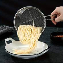 Stainless Steel Foldable Colander - Multifunctional Kitchen Tool For Draining, Filtering, And Straining - Silver - View 6