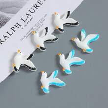10pcs Cute Seagull Fridge Magnets, Resin Ocean Animal Fridge Magnets, Summer Decor For Fridge And Beach Home Decoration - Multicolor - View 5