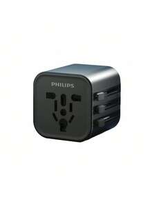 PHILIPS The SPB1013B/93 Multi-Functional Travel Adapter Features Four Standard Prongs (European/British/American/Australian) And Is Compatible With Over 200 Countries Worldwide. It Can Charge Laptops, Mobile Phones, And Cameras, And Is Compact And Portable. - Multicolor - View 13