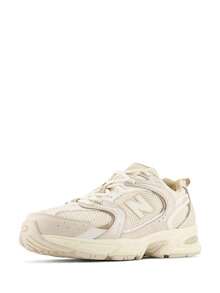 New Balance 530 Retro Running Shoes - Iconic Metallic Silver Mesh Sneakers | Viral 2026 Y2K Dad Shoes | Lightweight Breathable Athletic Trainers | Comfortable Everyday Lifestyle Footwear | Authentic Unisex ABZORB Cushioning Staples - 奶油 - 查看 2