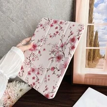 1 Ốp lưng máy tính bảng in hình hoa anh đào màu hồng kèm ngăn đựng bút, tương thích với iPad 10.9/10.2/ Air thế hệ thứ 5/Pro11/10/9.7/Air 2/ (thế hệ thứ 7)/ (thế hệ thứ 8)/ Air 4/5/ Pro 11/ Thế hệ thứ 10 10.9 inch 2022 Smart Case/ Air 13(M3 2025)/ Air 11(M3 2025)/ Air 11(M3 2025)/ 11(A16 2025), tương thích với chức năng tự động ngủ/thức của . - Nhiều màu - Xem 6