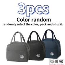 3pcs Lunch Bag With Handle - Waterproof And Portable, Suitable For School And Office, Portable Lunch Box Bag, Lunch Bag For Work And School, Wedding, Picnic And Beach, Keeps Food Fresh And Delicious - Multicolor - View 13
