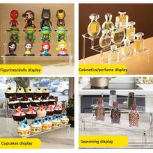 1pc Acrylic Valentine's Day Party Dessert Display Stand, Cake Display Stand, Blind Box Model Stand, Transparent Stair Stand, Storage Rack, Doll Jewelry Display Storage Rack - Multicolor - View 10