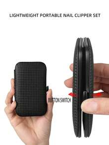 Bộ dụng cụ chăm sóc móng tay 10 món màu xám, gồm kìm cắt móng tay bằng thép không gỉ, kéo cắt móng tay và dũa móng tay. - Xám - Xem 2