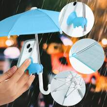 Smartphone Sun Umbrella, Smartphone Clip Umbrella, Waterproof Anti-UV Mini Umbrella With Phone Holder, Portable Phone Sun Shade, Mini Pink Umbrella, Phone Holder Umbrella, Outdoor Anti-Glare Phone Sun Umbrella, Travel Essential, Fitness, Study, Holiday, Camping, Vacation Accessory - Multicolor - View 8