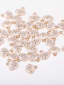 10 chiếc/gói Mặt dây chuyền hình vỏ sò, phụ kiện tự làm trang sức. - vỏ bọc - Xem 3