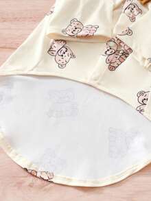 1件宠物衬衫，柔软透气，防掉毛，防晒，适合术后/剃毛后保暖和遮盖。 - 香檳色 - 查看 3