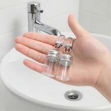 Mini Glass Bottle Keychain, Tiny Wishing Jar Keychain, Micro Glass Container, DIY Wedding Favor/Home Party Decor Handmade Gift Suitable For Crafts, Perfume, Essential Oils, Travel - Multicolor - View 8