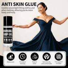 Roll On Body Adhesive - 2oz Fas Tape For Skin Clothend Wigs Sweat-Proof Residue-Free Dancer's Butt Glue Sock And Wig Adhesive 1 Pack - 如圖 - 查看 3