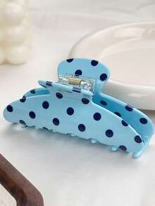 浅蓝色波点发夹，夏季沙滩风发饰，送给她和闺蜜的完美礼物，时尚女孩夏季沙滩发夹度假发夹 - 彩色 - 查看 6