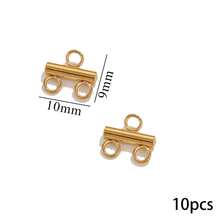 10pcs/Pack Stainless Steel Multi-Layer Chain Connector, DIY Jewelry Accessories Connector - Yellow Gold - View 11