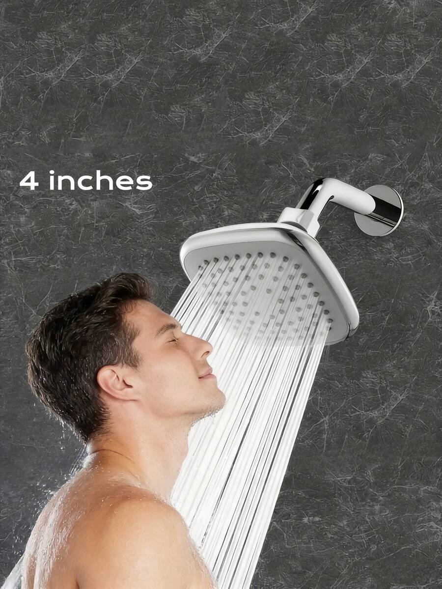 Vòi sen vuông 4 inch áp lực cao, một sản phẩm thời trang và đa chức năng dành cho phòng tắm. Vòi sen mạnh mẽ và sang trọng, được trang bị các đầu phun silicon nhỏ và đầu sen cầm tay có thể tháo rời. Thiết kế vuông tối giản và cấu trúc nhựa bền chắc, kết hợp với công nghệ tiết kiệm nước áp lực cao, mang đến trải nghiệm tắm như mưa rào.