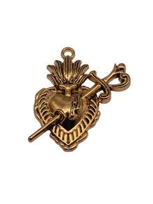 5pcs 41x32mm Gothic Sword Heart Charms Pendant For DIY Jewelry Making Necklace Keychain Phone Chain Bracelet Making Accessories Handmade Craft Making Findings - Gothic Sword Heart - View 4