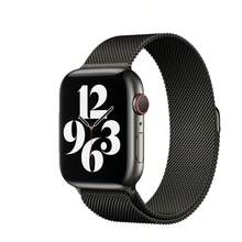 Milanese Loop Strap For Apple Watch Series 10/9/8, Magnetic Stainless Steel Metal Band - Rose Gold - View 10