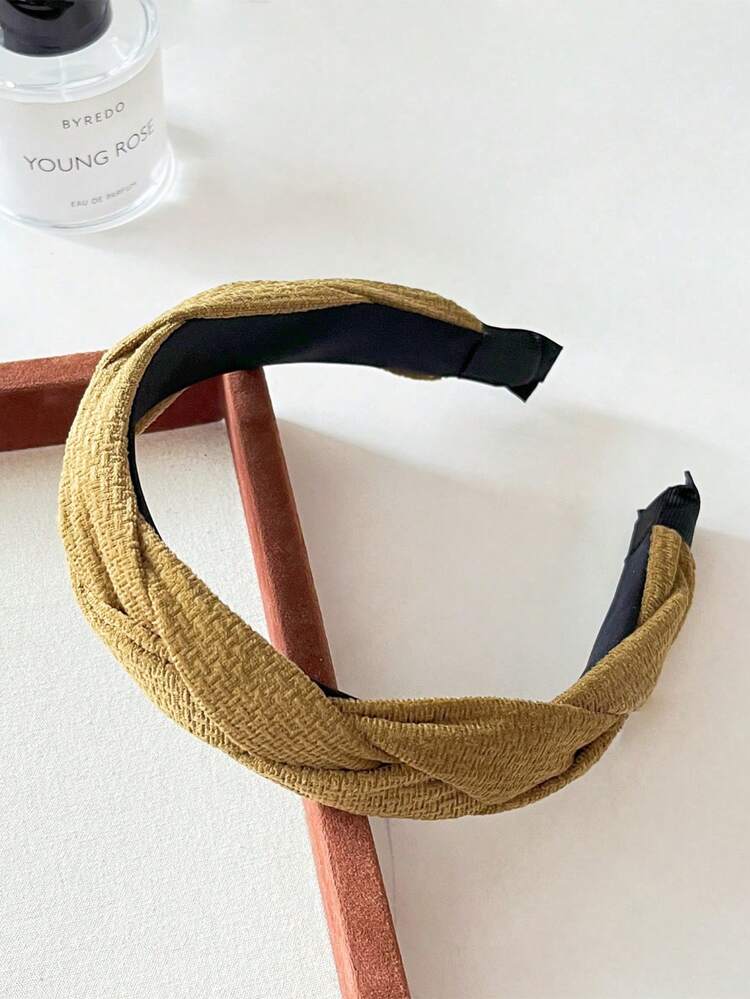 1件时尚布艺编织发带，百搭女士发饰 - 彩色 - 查看 9