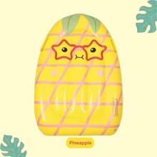 1pc Inflatable Fruit Floating Row, Cute Cartoon Strawberry, Kiwi, Pineapple Design, With Handle Lounge Chair - Multicolor - View 9