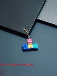 1个四键手指按压键盘钥匙扣，手指按压器，小巧精致，有效缓解焦虑，易于按压，可重复使用，适合日常携带 - 彩色 - 查看 13